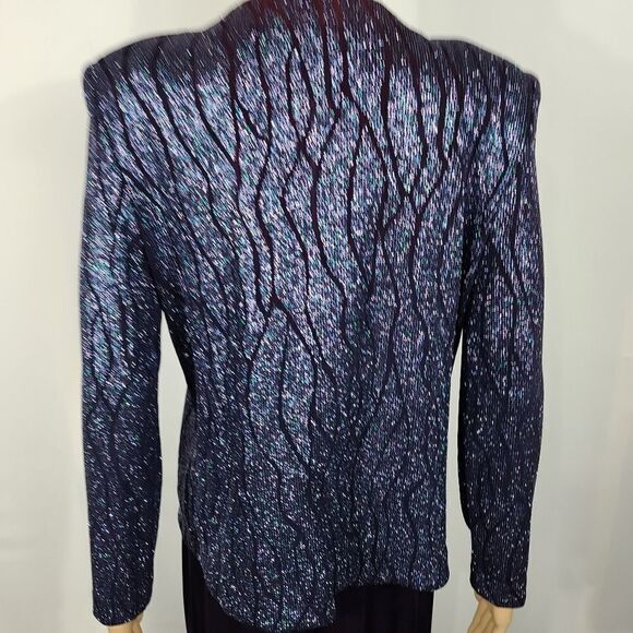 Alex Ombre Shimmering Evening Gown With Jacket - Picture 11 of 11